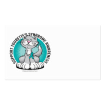 Paws for Tourette's Syndrome Cat business cards