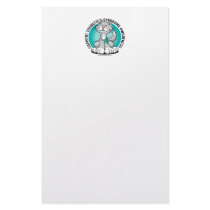Paws for Tourette's Syndrome Cat stationery