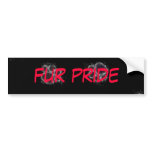 paws, fur pride bumper sticker