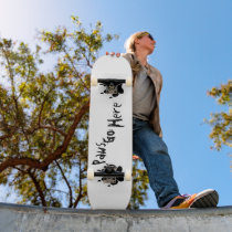 Paws Go Here Skate Deck