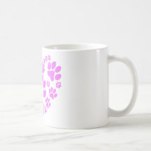 Paws Heart Coffee Mugs