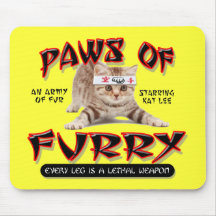 Paws Of Furry Mouse Pads