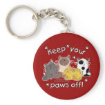 Paws Off! (Cats) Keychains