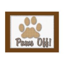 Paws Off! postcards