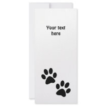 Paws Rack Card Design