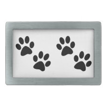 Paws Rectangular Belt Buckles
