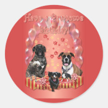 Pawsome Birthday Card Stickers