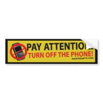 Pay Attention Bumper Sticker bumper stickers
