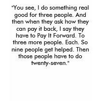 Pay It Forward t-shirts
