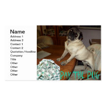 Pay the Pug Card Business Card Templates
