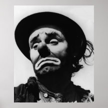 Payaso del vintage impresiones