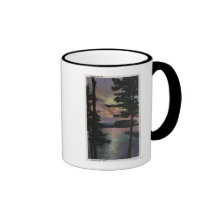 Payette Lake, ID - Evintide on Lake Scene Mugs