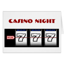 Payline 777, Casino Night Party Card