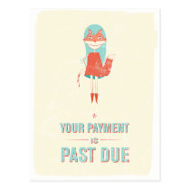 Payment Due postcards
