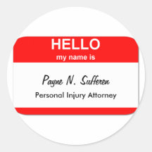 Payne N. Sufferen Round Sticker