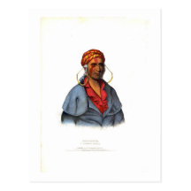 Payta Kootha A Shawanoe Warrior 1838 Postcards