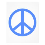 Paz azul clara invitación