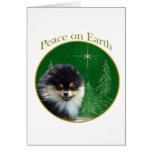 Paz de Pomeranian Felicitaciones