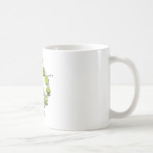 Paz pacífica tazas de café