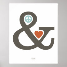 Paz y amor (series del signo "&") posters