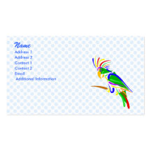 Pazzie Parrot Business Card Template