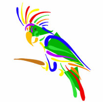 Pazzie Parrot photo sculptures