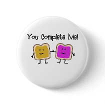 PB & J PINBACK BUTTON