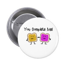 PB & J PINBACK BUTTON