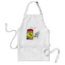 pb, kiss, i love you! aprons by jessna pb, kiss, i love you! aprons