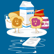 PB loves J! t-shirts by VectorSmith PB loves J! t-shirts