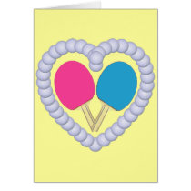 PB Ping Pong Paddle Heart
