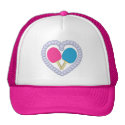 PB Ping Pong Paddle Heart Hats
