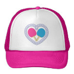 PB Ping Pong Paddle Heart Hats