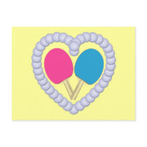 PB Ping Pong Paddle Heart