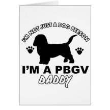 PBGV dog daddy designs Card