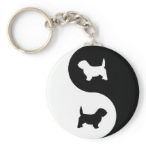 PBGV Ying Yang Key Chains
