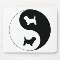 PBGV Ying Yang Mouse Pads