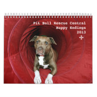 PBRC Happy Endings 2013 Pit Bull Calendar