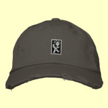 PC Black & White embroidered hats