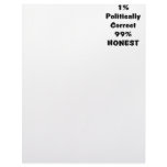 PC or Honest letterhead