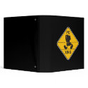PC Xing Crossing Funny Sign binders