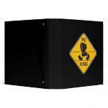 PC Xing Crossing Funny Sign binders