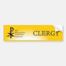 PCA Clergy Bumpersticker Bumper Stickers