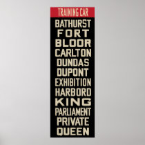 PCC Streetcar Rollsign (IKEA Frame Sized) Posters