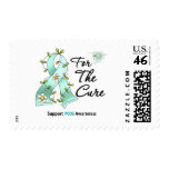PCOS Awareness I Wear Teal Ribbon For the CURE postage