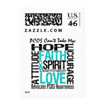 PCOS Can't Take My Hope Collage Postage Stamps