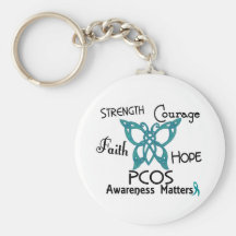 PCOS Celtic Butterfly 3 Key Chain