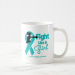 PCOS Fight Like A Girl  Knock Out mugs