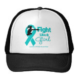 PCOS Fight Like A Girl  Knock Out hats