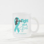 PCOS Fight Like A Girl  Knock Out mugs